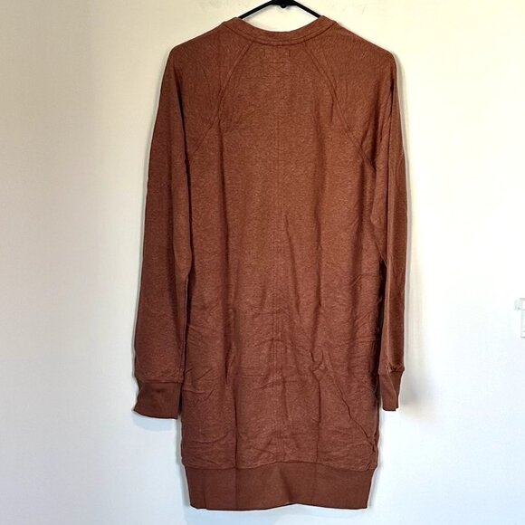 NWT Prana Cozy Up Terry Dress in Roux Heather - Size Medium - Picture 8 of 10